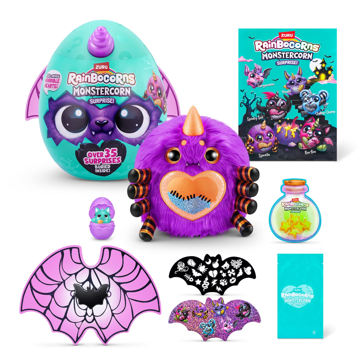 Rainbocorns Monstercorn Surprise 11 inch (Assorted Characters), Stuffed Animal Plush Toy by ZURU