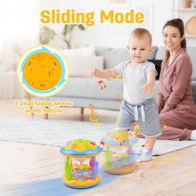 Vanmor Baby Musical Toys with Light Up for Toddlers 1 2 3, Baby Toys Rotating Ocean Projector Infant Toys 12-18 Month, Sitting Crawling Interactive Toys for Babies, Christmas Gifts Toys for Toddler
