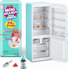 Mini Brands Fill the Fridge Playset (Assorted) Plus 2 S1 Mini Minis Balls Collectible Blind Novelty and Gag Toy by ZURU