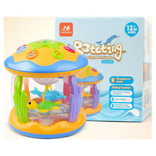 Vanmor Baby Musical Toys with Light Up for Toddlers 1 2 3, Baby Toys Rotating Ocean Projector Infant Toys 12-18 Month, Sitting Crawling Interactive Toys for Babies, Christmas Gifts Toys for Toddler